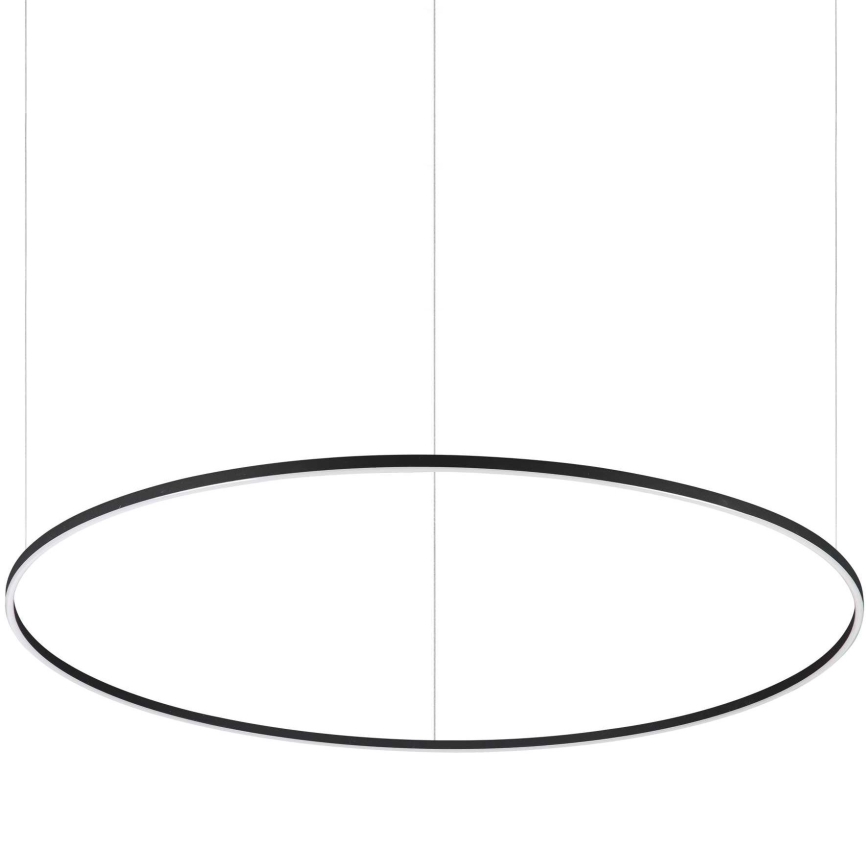 Ideal Lux - LED-kattokruunu johdossa ORACLE LED/89W/230V 3000K halkaisija 150 cm musta