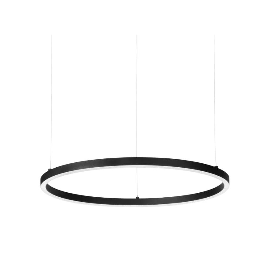 Ideal Lux - LED-kattokruunu johdossa ORACLE SLIM LED/32W/230V 3000K halkaisija 50 cm musta