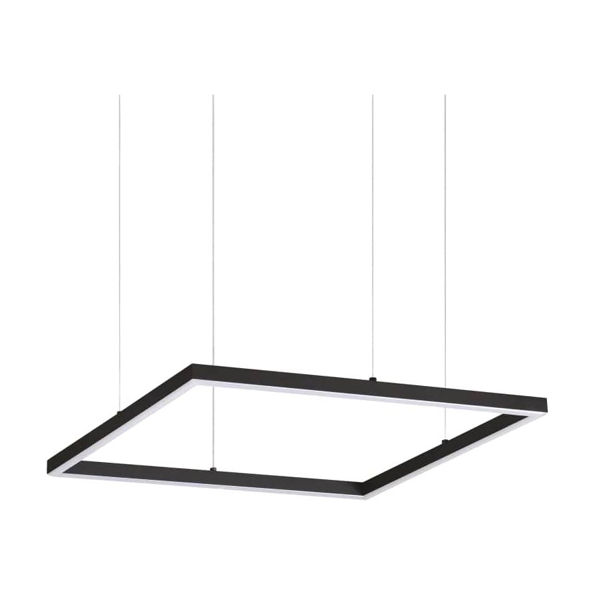 Ideal Lux - LED-kattokruunu johdossa ORACLE SLIM LED/33W/230V 3000K 50x50 cm musta
