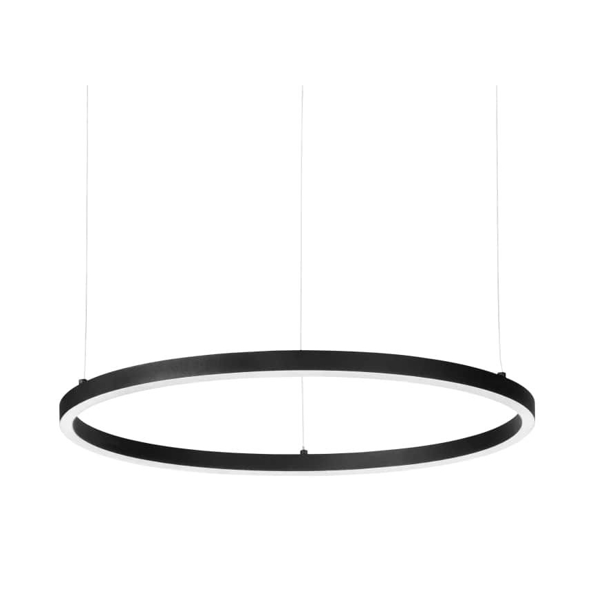 Ideal Lux - Himmennettävä LED-kattokruunu johdossa ORACLE SLIM LED/39W/230V 3000K halkaisija 70 cm musta