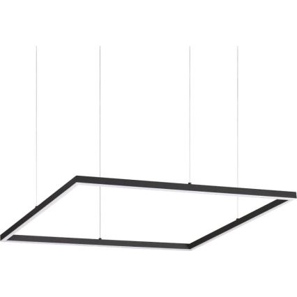 Ideal Lux - LED-kattokruunu johdossa ORACLE SLIM LED/41W/230V 3000K 70x70 cm musta