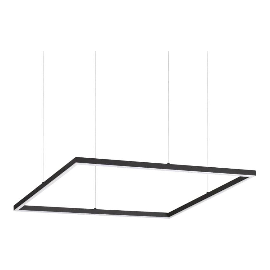 Ideal Lux - LED-kattokruunu johdossa ORACLE SLIM LED/41W/230V 3000K 70x70 cm musta