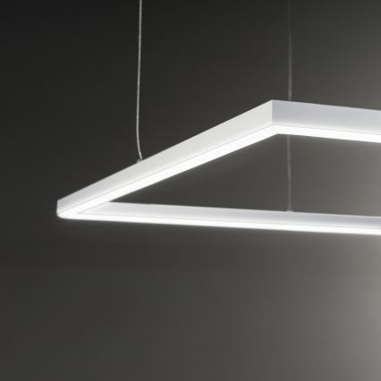 Ideal Lux - LED-kattokruunu johdossa ORACLE SLIM LED/41W/230V 3000K 70x70 cm valkoinen