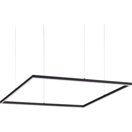 Ideal Lux - LED-kattokruunu johdossa ORACLE SLIM LED/53W/230V 3000K 90x90 cm musta