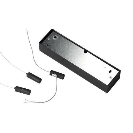 Ideal Lux - LED-kattokruunu johdossa ORACLE SLIM LED/53W/230V 3000K 90x90 cm musta