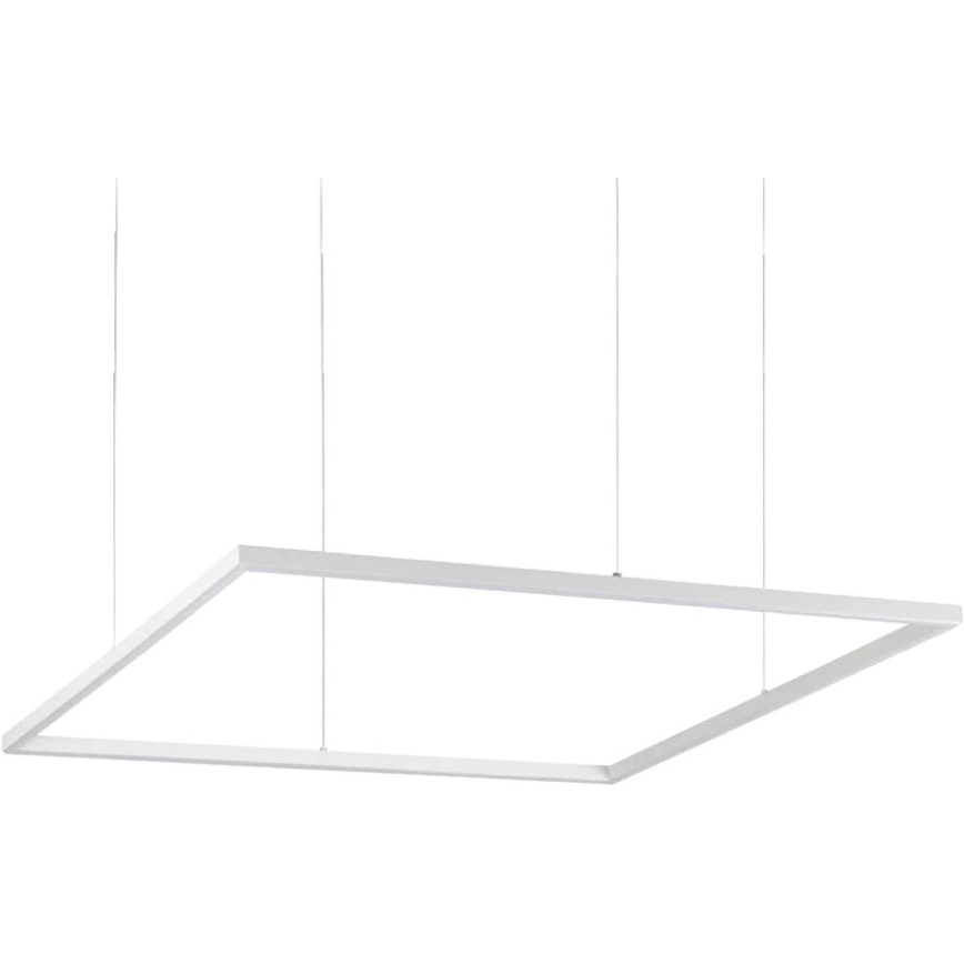 Ideal Lux - LED-kattokruunu johdossa ORACLE SLIM LED/53W/230V 3000K 90x90 cm valkoinen