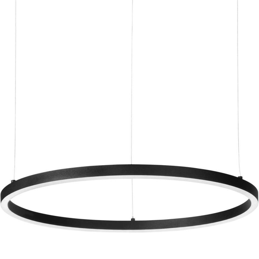 Ideal Lux - LED-kattokruunu johdossa ORACLE SLIM LED/55W/230V 4000K halkaisija 90 cm musta