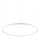 Ideal Lux - LED-kattokruunu johdossa ORACLE SLIM LED/55W/230V 4000K halkaisija 90 cm valkoinen