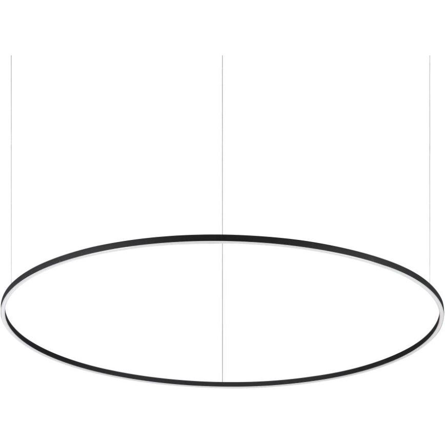 Ideal Lux - LED-kattokruunu johdossa ORACLE SLIM LED/83W/230V 2700K halkaisija 150 cm musta