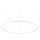 Ideal Lux - LED-kattokruunu johdossa ORACLE SLIM LED/83W/230V 2700K halkaisija 150 cm valkoinen