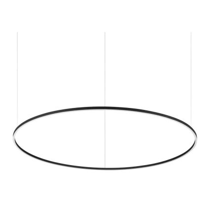 Ideal Lux - LED-kattokruunu johdossa ORACLE SLIM LED/89W/230V 4000K halkaisija 150 cm musta