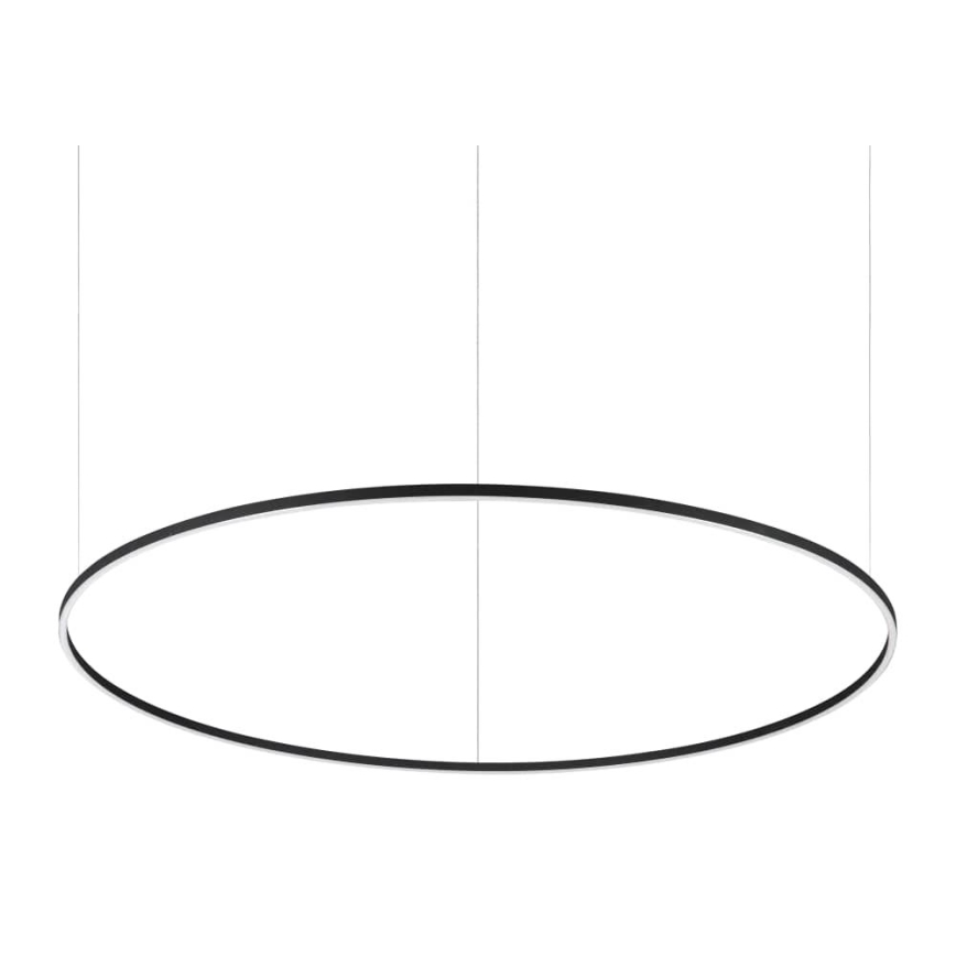 Ideal Lux - LED-kattokruunu johdossa ORACLE SLIM LED/89W/230V 4000K halkaisija 150 cm musta