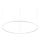Ideal Lux - LED-kattokruunu johdossa ORACLE SLIM LED/89W/230V 4000K halkaisija 150 cm valkoinen