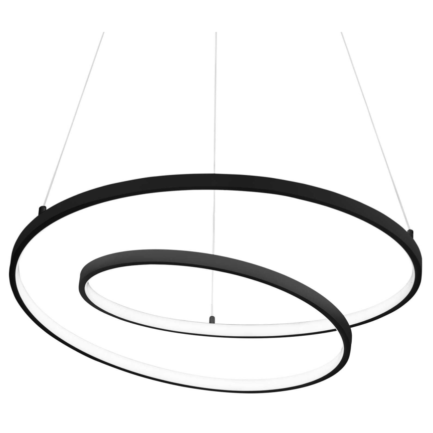 Ideal Lux - LED-kattokruunu johdossa OZ LED/52W/230V halkaisija 80 cm CRI 90 musta