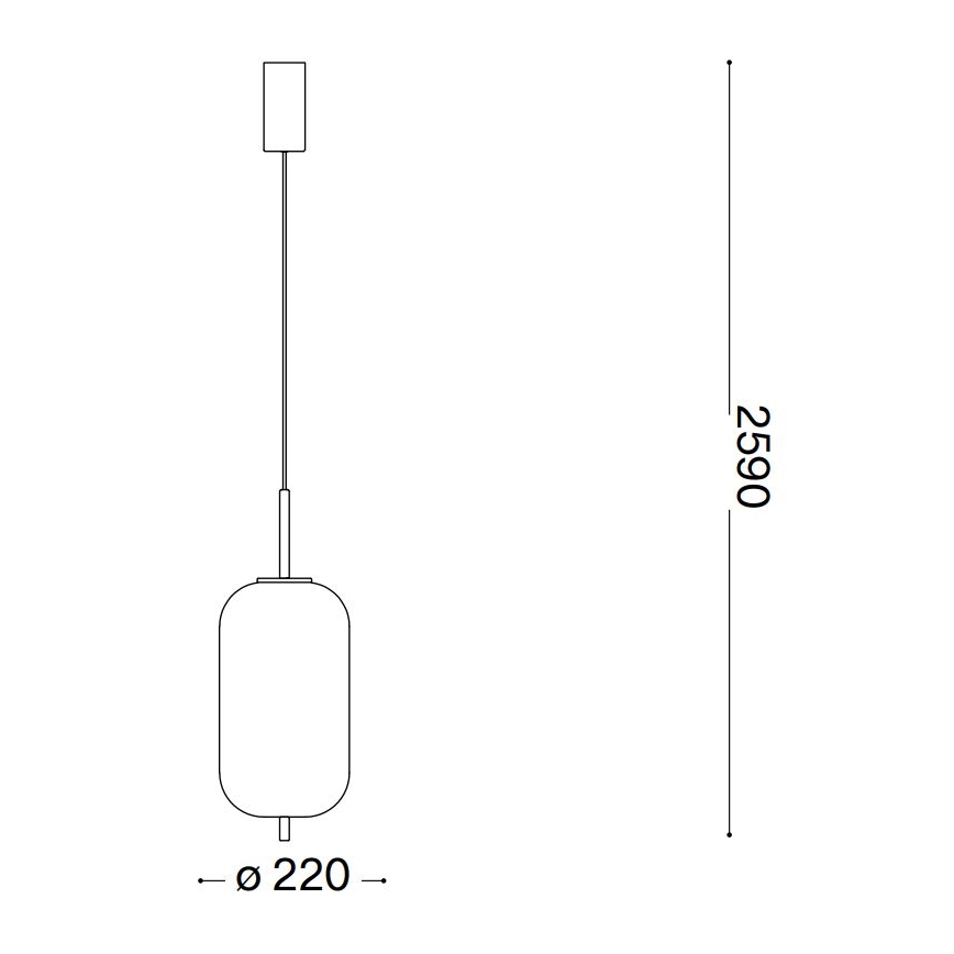 Ideal Lux - LED-kattokruunu johdossa UMILE LED/20W/230V halkaisija 22 cm CRI 90 messinki/valkoinen