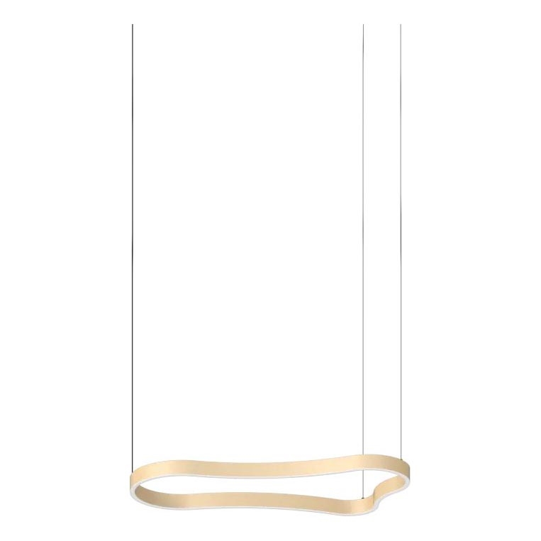 Ideal Lux - LED-kattokruunu johdossa WAVES LED/37W/230V CRI 90 messinki