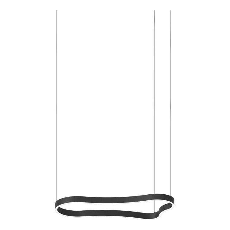 Ideal Lux - LED-kattokruunu johdossa WAVES LED/37W/230V CRI 90 musta