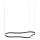 Ideal Lux - LED-kattokruunu johdossa WAVES LED/54W/230V CRI 90 musta