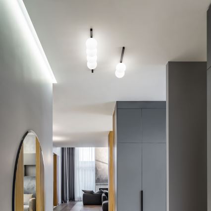 Ideal Lux - LED-kattovalaisin BINOMIO 2xG9/3W/230V musta