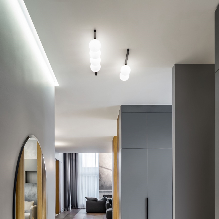 Ideal Lux - LED-kattovalaisin BINOMIO 2xG9/3W/230V musta