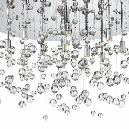 Ideal Lux - LED-kattovalaisin NEVE 8xG9/3W/230V halkaisija 40,5 cm kiiltävä kromi