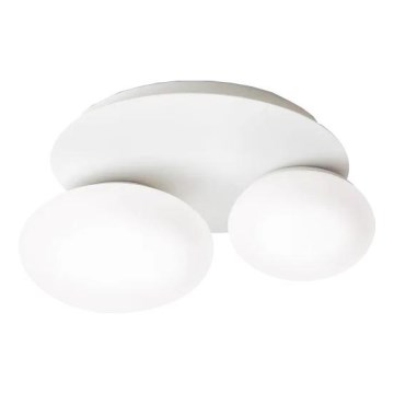 Ideal Lux - LED-kattovalaisin NINFEA 2xGX53/9W/230V valkoinen