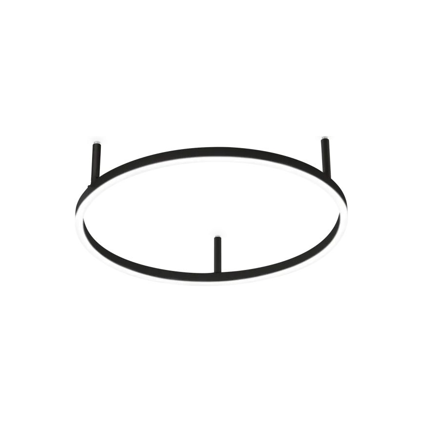 Ideal Lux - LED-kattovalaisin ORACLE SLIM LED/29W/230V 4000K CRI 90 halkaisija 50 cm musta