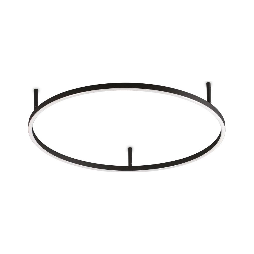 Ideal Lux - LED-kattovalaisin ORACLE SLIM LED/37W/230V 2700K halkaisija 70 cm musta