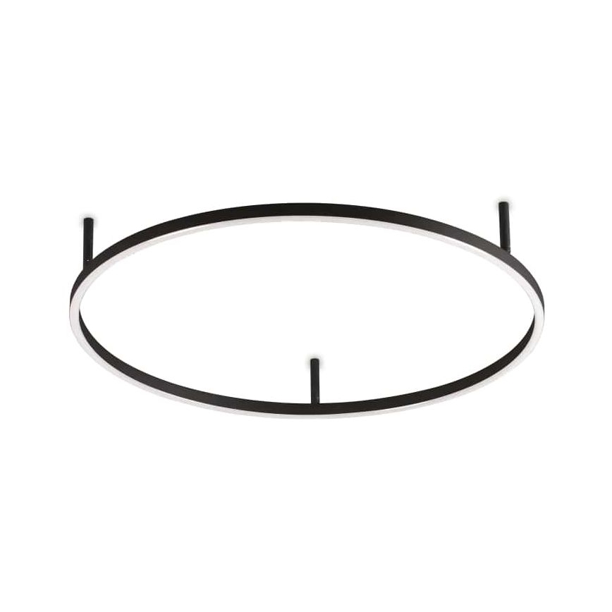 Ideal Lux - LED-kattovalaisin ORACLE SLIM LED/37W/230V 3000K CRI 90 halkaisija 70 cm musta