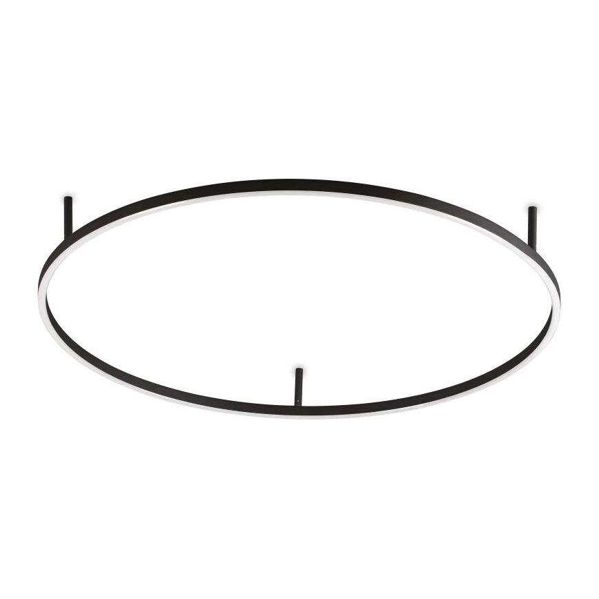 Ideal Lux - LED-kattovalaisin ORACLE SLIM LED/53W/230V 4000K halkaisija 90 cm musta