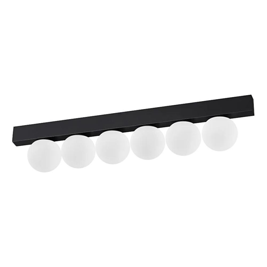 Ideal Lux - LED-kattovalaisin PING PONG 6xLED/3W/230V CRI 90 musta