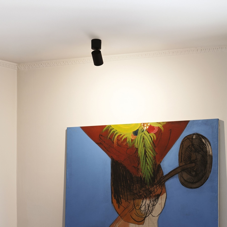 Ideal Lux - LED-kohdevalaisin TOBY 1xGU10/7W/230V CRI 90 musta