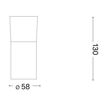 Ideal Lux - LED-kohdevalaisin TOBY 1xGU10/7W/230V CRI 90 musta
