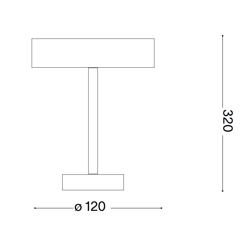Ideal Lux - LED Kosketus ulko lamppu TOFFEE LED/2W/230V CRI 90 IP54 musta