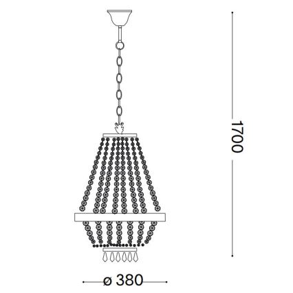 Ideal Lux - LED Kristalli-ketjukattokruunu CAESAR 6xG9/3W/230V halkaisija 38 cm kiiltävä kromi