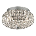 Ideal Lux - LED-kristallikattovalaisin KING 3xG9/3W/230V halkaisija 25,5 cm kiiltävä kromi