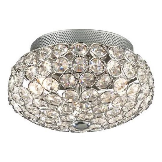Ideal Lux - LED-kristallikattovalaisin KING 3xG9/3W/230V halkaisija 25,5 cm kiiltävä kromi