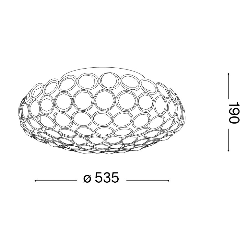 Ideal Lux - LED-kristallikattovalaisin KING 9xG9/3W/230V halkaisija 53,5 cm kiiltävä kromi
