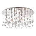 Ideal Lux - LED-kristallikattovalaisin MOONLIGHT 15xG9/3W/230V halkaisija 80 cm kiiltävä kromi