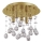 Ideal Lux - LED-kristallikattovalaisin MOONLIGHT 5xG9/3W/230V halkaisija 26 cm kulta