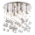 Ideal Lux - LED-kristallikattovalaisin MOONLIGHT 8xG9/3W/230V halkaisija 40 cm kiiltävä kromi