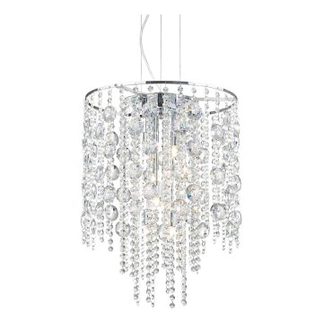 Ideal Lux - LED-kristallikruunu johdossa EVASIONE 8xG9/3W/230V halkaisija 41 cm kiiltävä kromi