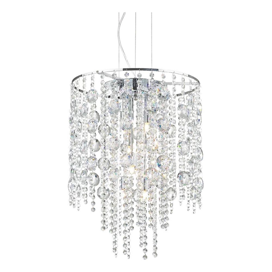 Ideal Lux - LED-kristallikruunu johdossa EVASIONE 8xG9/3W/230V halkaisija 41 cm kiiltävä kromi