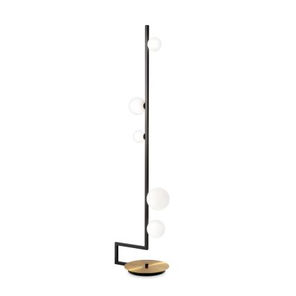 Ideal Lux - LED-lattiavalaisin BIRDS 5xG9/3W/230V musta/kulta