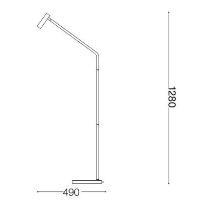Ideal Lux - LED-lattiavalaisin EASY LED/3,5W/230V CRI 90 messinki