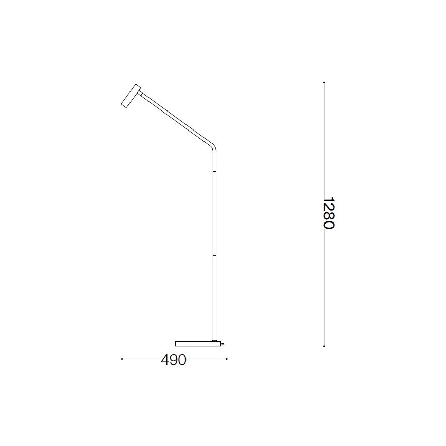 Ideal Lux - LED-lattiavalaisin EASY LED/3,5W/230V CRI 90 messinki