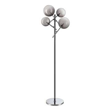 Ideal Lux - LED-lattiavalaisin EQUINOXE 4xG4/2W/230V kiiltävä kromi/savuinen