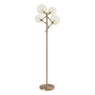Ideal Lux - LED-lattiavalaisin EQUINOXE 4xG4/2W/230V messinki/savuinen