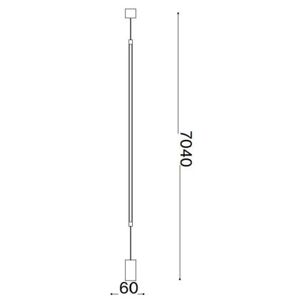 Ideal Lux - LED-lattiavalaisin FILO LED/14W/230V 2700K CRI 90 messinki