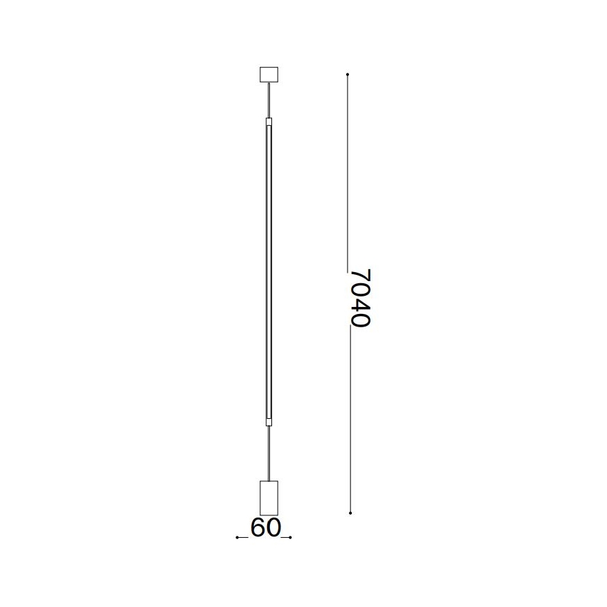 Ideal Lux - LED-lattiavalaisin FILO LED/14W/230V 2700K CRI 90 valkoinen